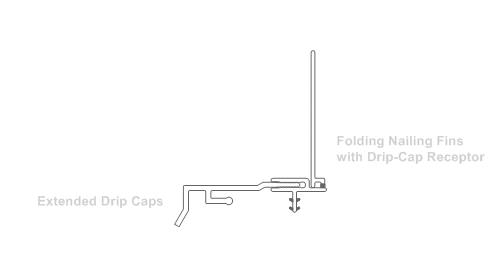 Drip Cap and Nailing Fin Combination Parts and Accessories