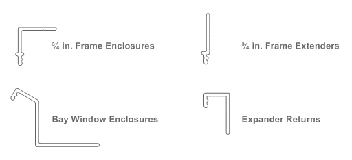 Frame Enclosures and Extenders Parts and Accessories