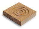 African Mahogany 3-1/2 in. Rosettes