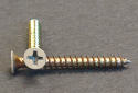 Gold  #6 x 1-1/4 in. with #5 Flat Phillips Head Sheet-Metal Screws