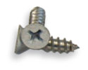 White #7 x 5/8 in. Type A Flat Phillips Wood Screws