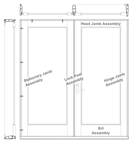 Frame Assembly for Lock Post Parts and Accessories