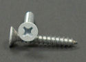 White #12 x 1-1/2 in. Type A Flat Phillips Wood Screws