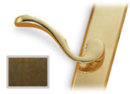 Antique Brass Left-Hand Capri-style Door Handles