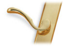 Lifetime Brass Left-Hand Capri-style Door Handles