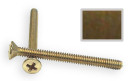 Antique Brass #10-32 x 2-1/4 in. Oval-Head Machine Screws