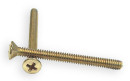 Polished Brass #10-32 x 2-1/4 in. Oval-Head Machine Screws