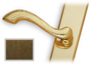 Antique Brass Left-Hand Normandy-style Door Handles