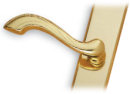 Lifetime Brass Left-Hand Normandy-style Door Handles