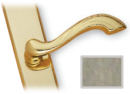 Satin Chrome Normandy-style Inactive Door Handle Sets with Square Escutcheon