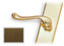 Antique Brass Left-Hand Piedmont-style Door Handles