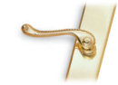 Polished Brass Left-Hand Piedmont-style Door Handles