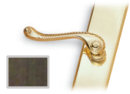 Pewter Left-Hand Piedmont-style Door Handles